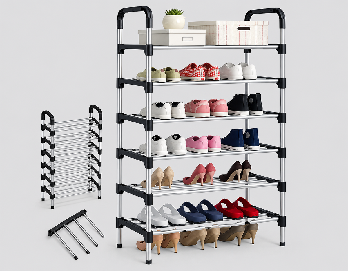Zapatera 6 Niveles Apilable Estante