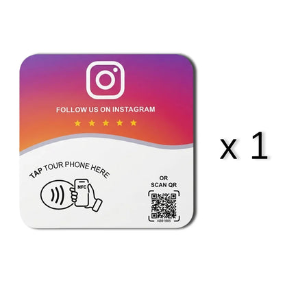 Sticker NFC + QR detalle